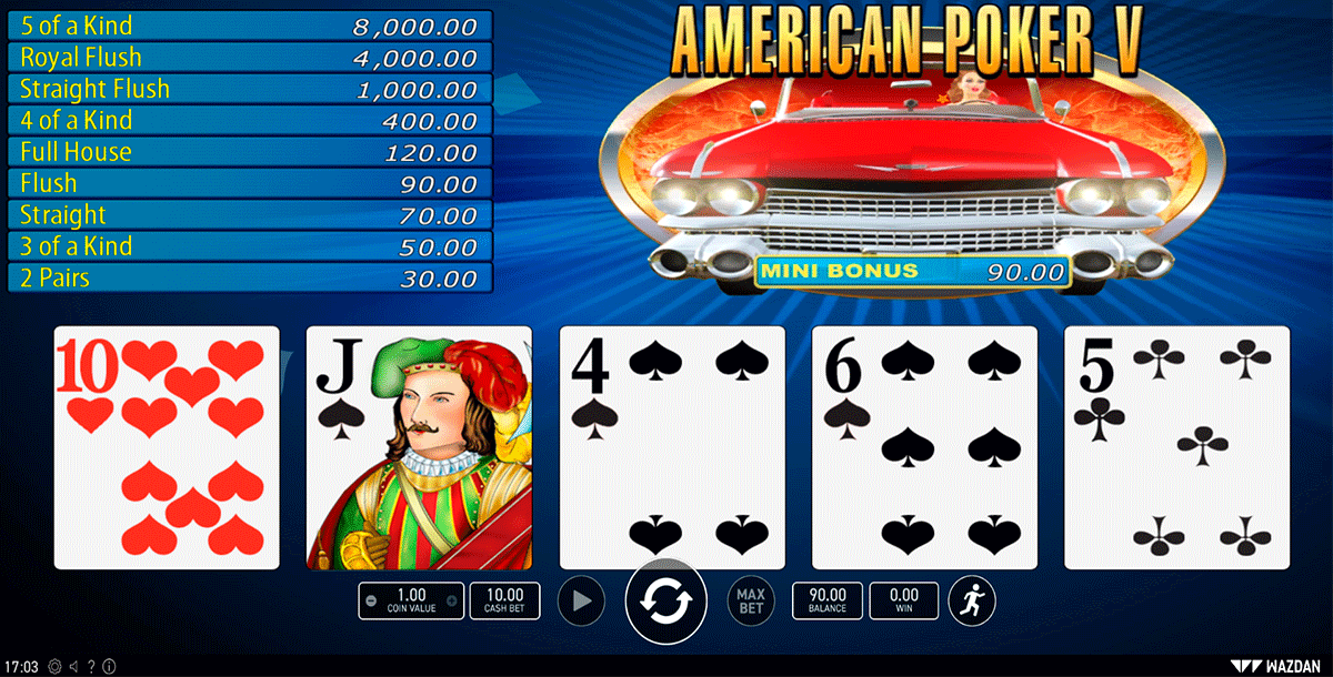 American poker v wazdan 