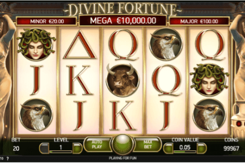 Divine Fortune homepage