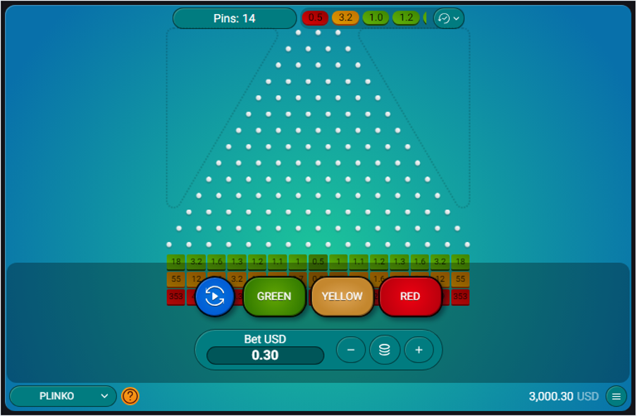 Plinko gameplay
