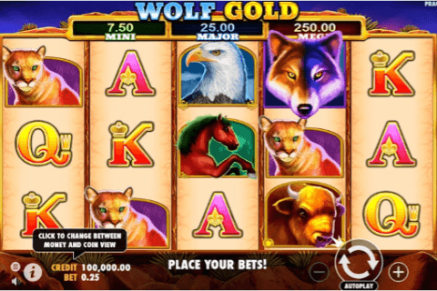 Wolf Gold slot homepage