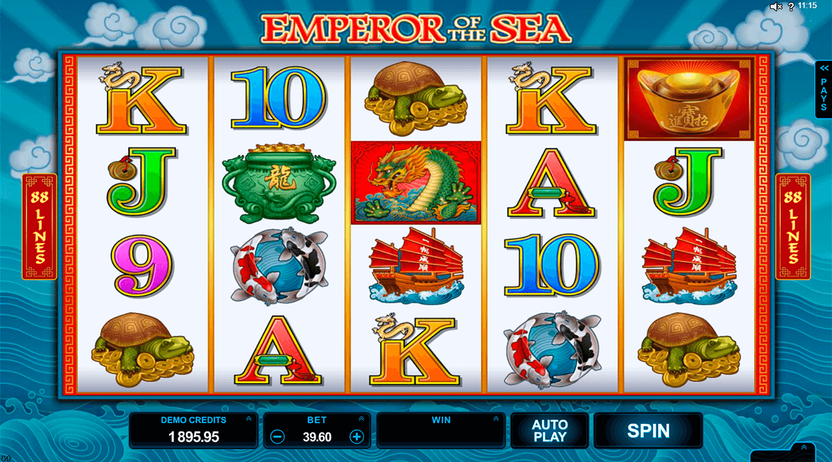 Emperor of the sea microgaming machine a sous 