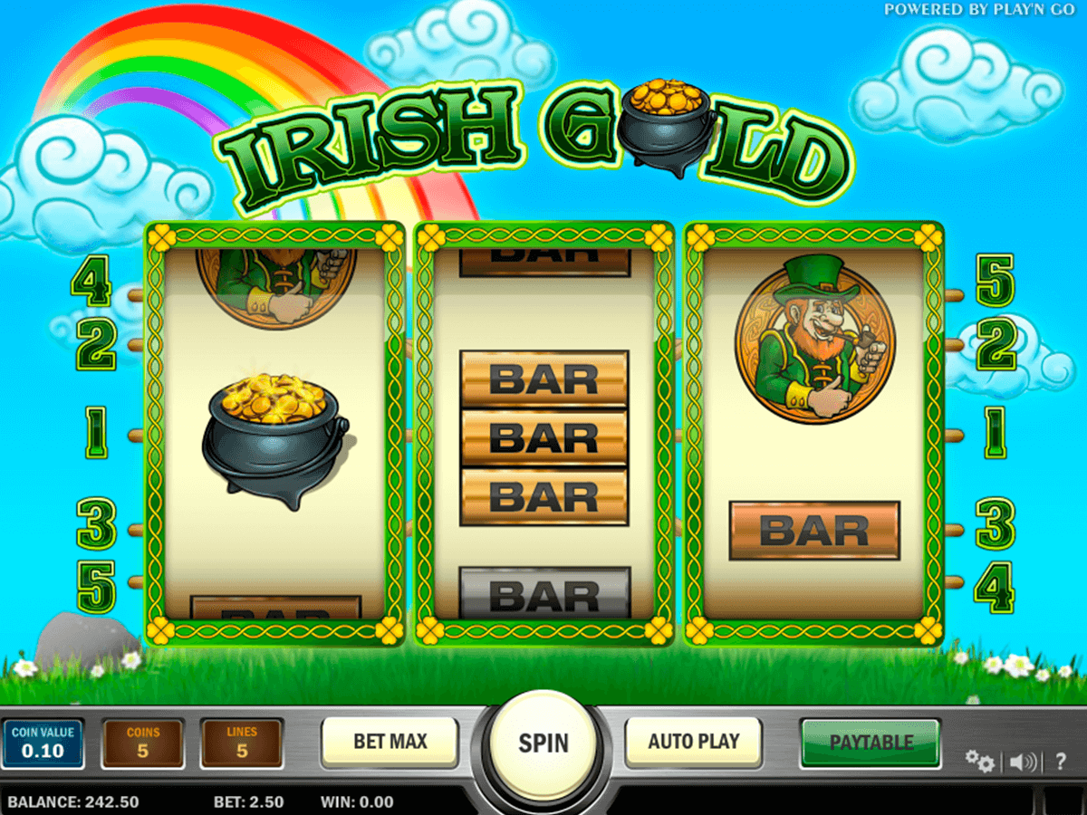 irish gold playn go machine a sous 