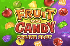 Logo fruit vs candy microgaming jeu casino 