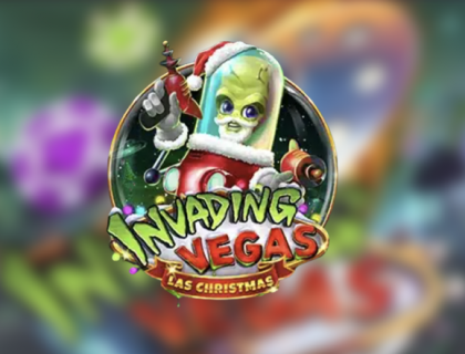 Logo invading vegas las christmas playn go 
