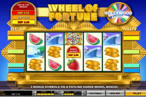 Wheel of fortune hollywood edition igt machine a sous 