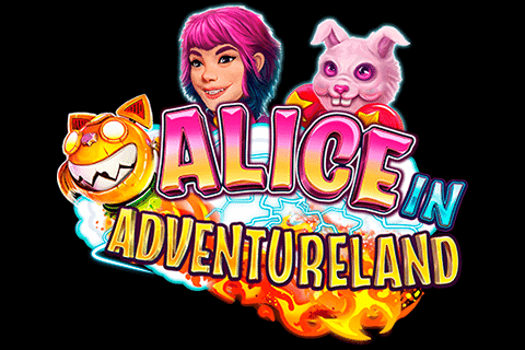 Logo alice in adventureland fantasma games 