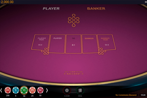 No commission baccarat microgaming 