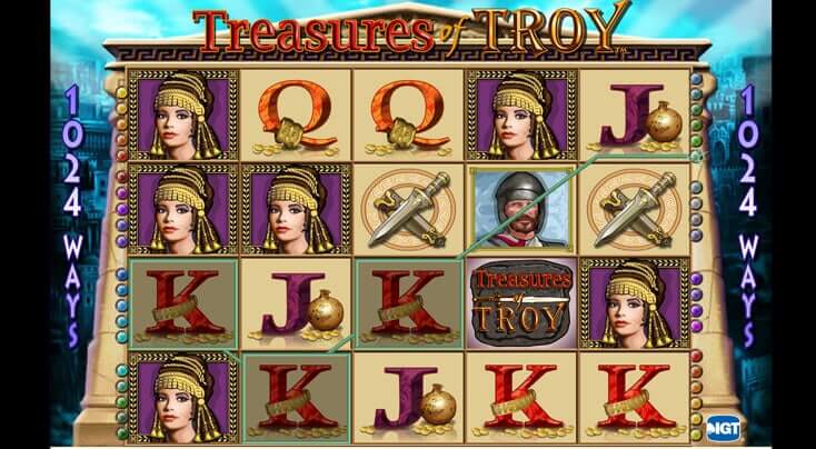 Treasures of Troy revue sur la machine à sous